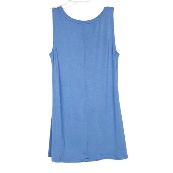 LOGO Layers Blue Tank Top Tunic Sz S - Picture 4 of 5